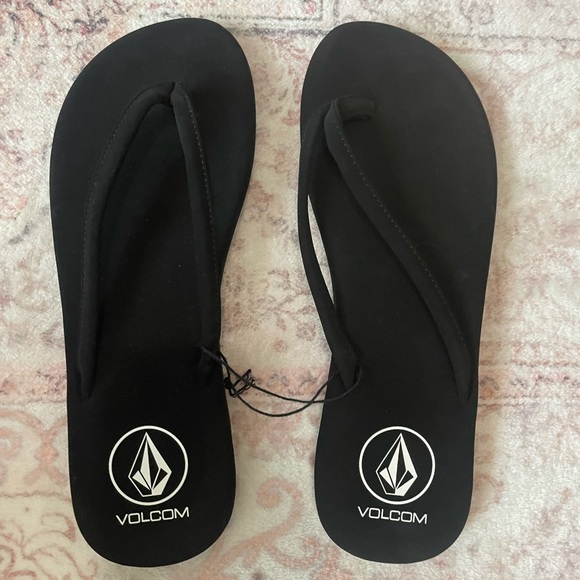 Volcom Black Sandals with Logo - Picture 1 of 2